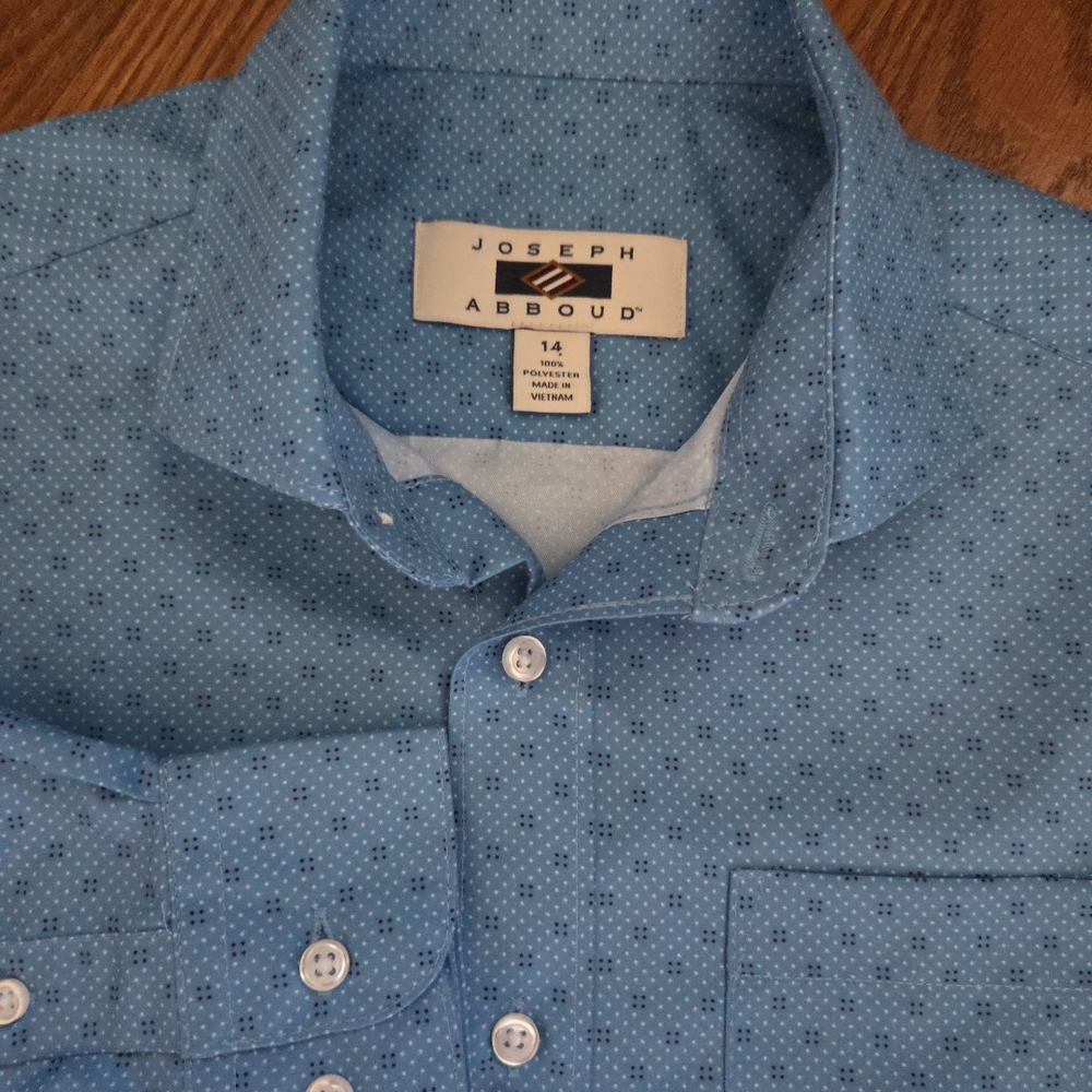 Joseph‎ Abboud Kids Blue Button Down Shirt